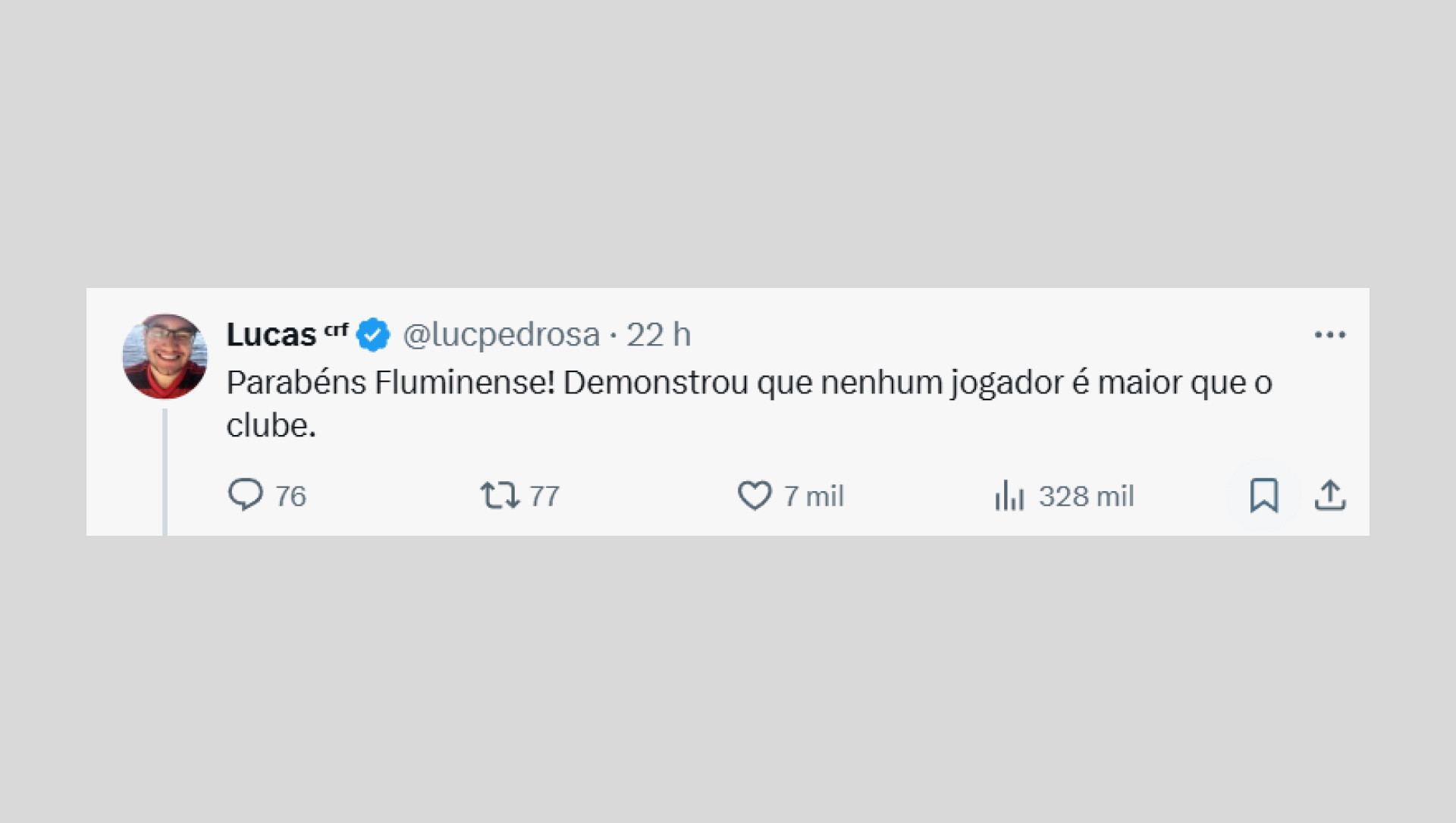 Torcedores comentaram a rescisão de contrato entre Fluminense e Marcelo
- Reprodução X