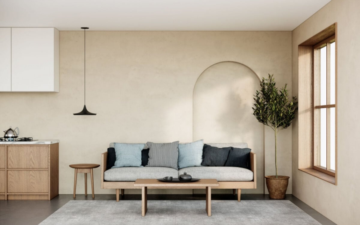 A decora&ccedil;&atilde;o minimalista combina com o ver&atilde;o (Imagem: CREATIVE WONDER | Shutterstock)