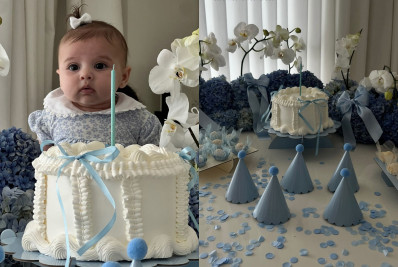 Amanda Kimberlly mostra detalhes da festinha de quatro meses da filha com Neymar