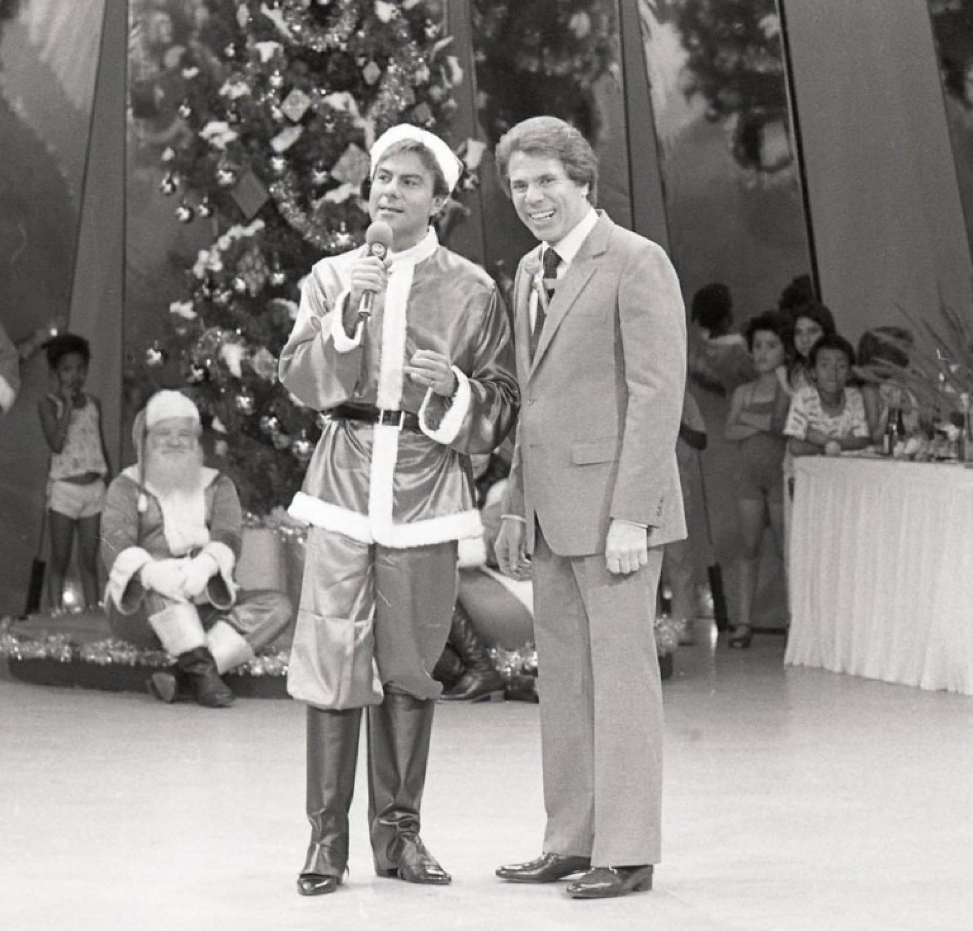 Agnaldo Rayol e Silvio Santos - Erasmo de Souza/ SBT