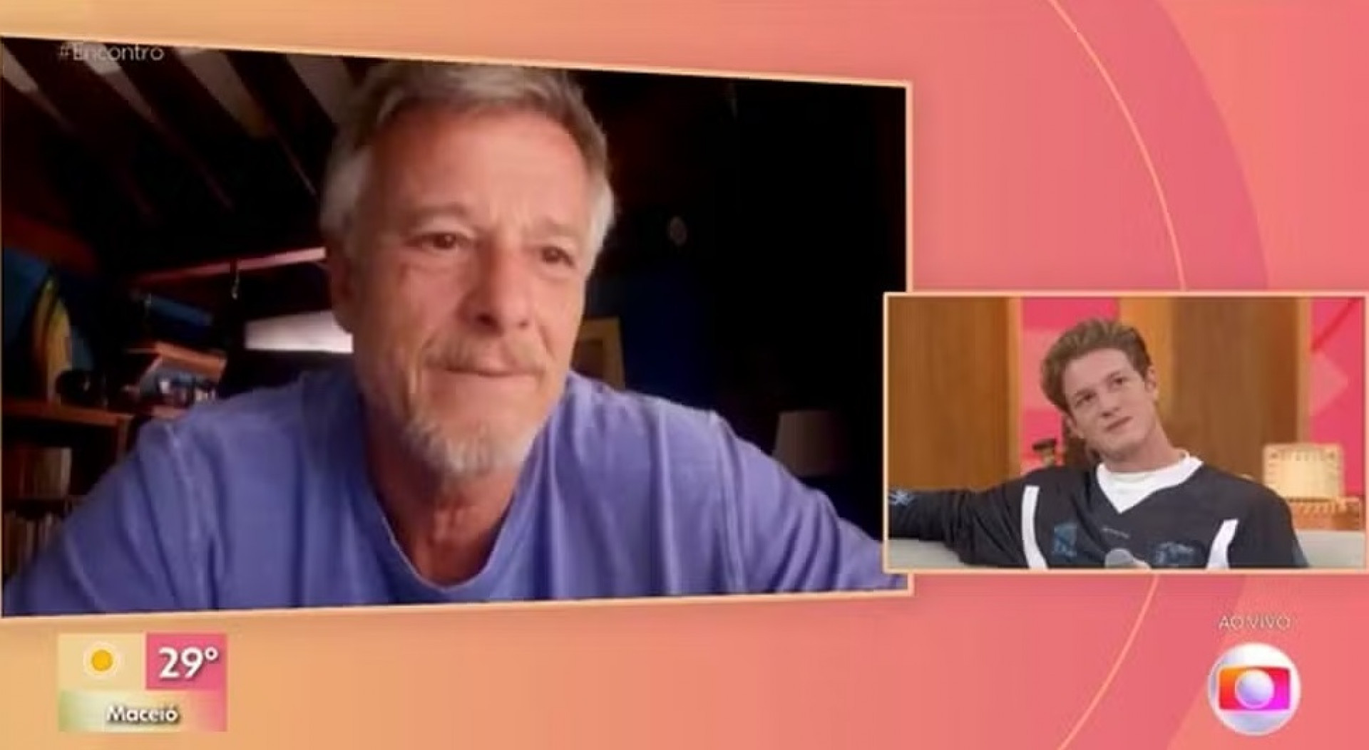 Ator recebeu homenagem do pai antes da novela estrear  - Reprodução/Globo