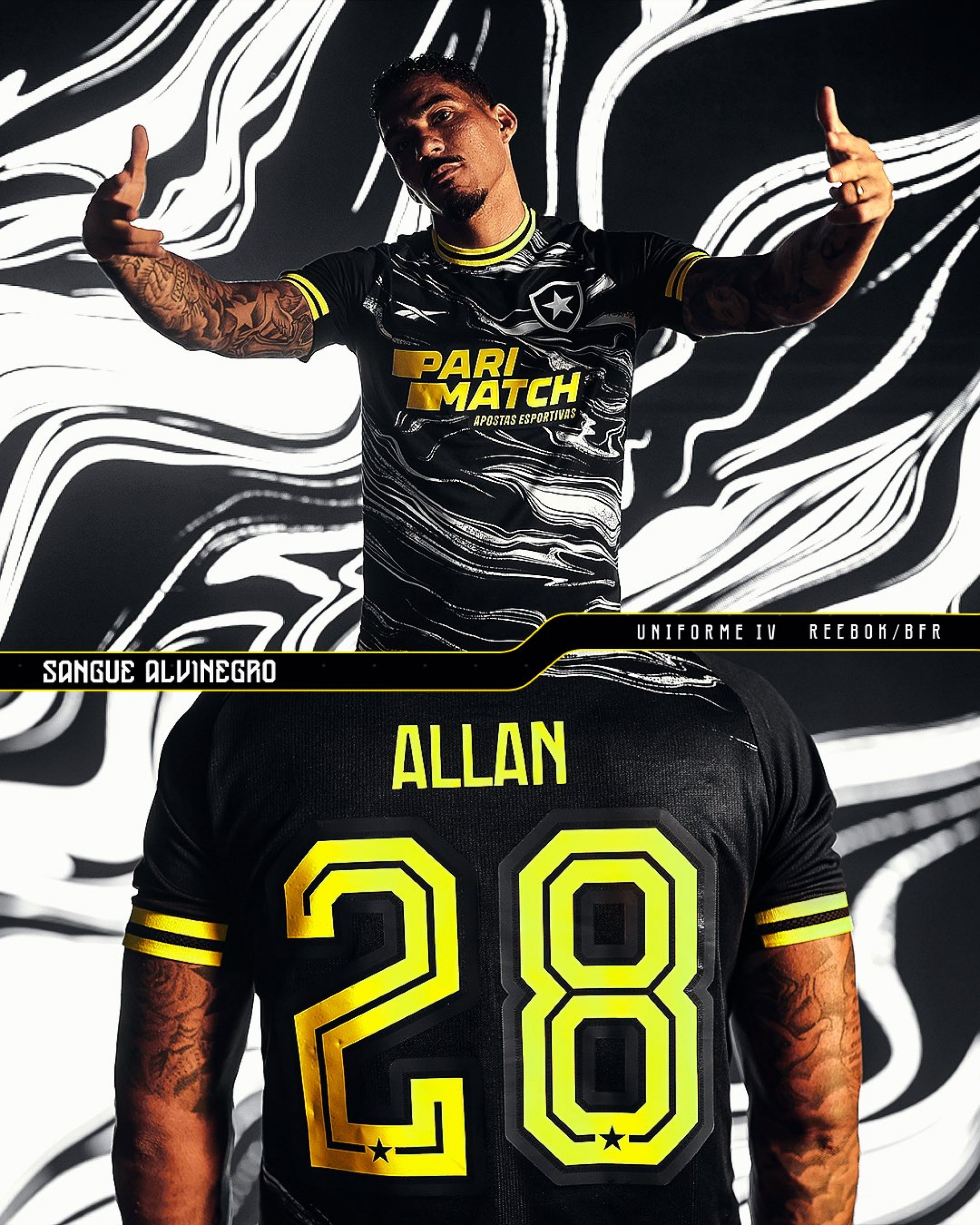 Novo uniforme IV do Botafogo - Divulgação/Botafogo