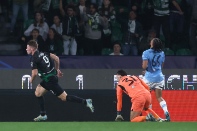 Manchester City é goleado pelo Sporting na Liga dos Campeões