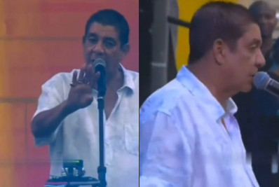 Zeca Pagodinho se irrita com drone em show: 'Vai dar m'