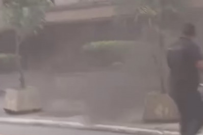 Princípio de incêndio atinge prédio comercial perto da Avenida Paulista