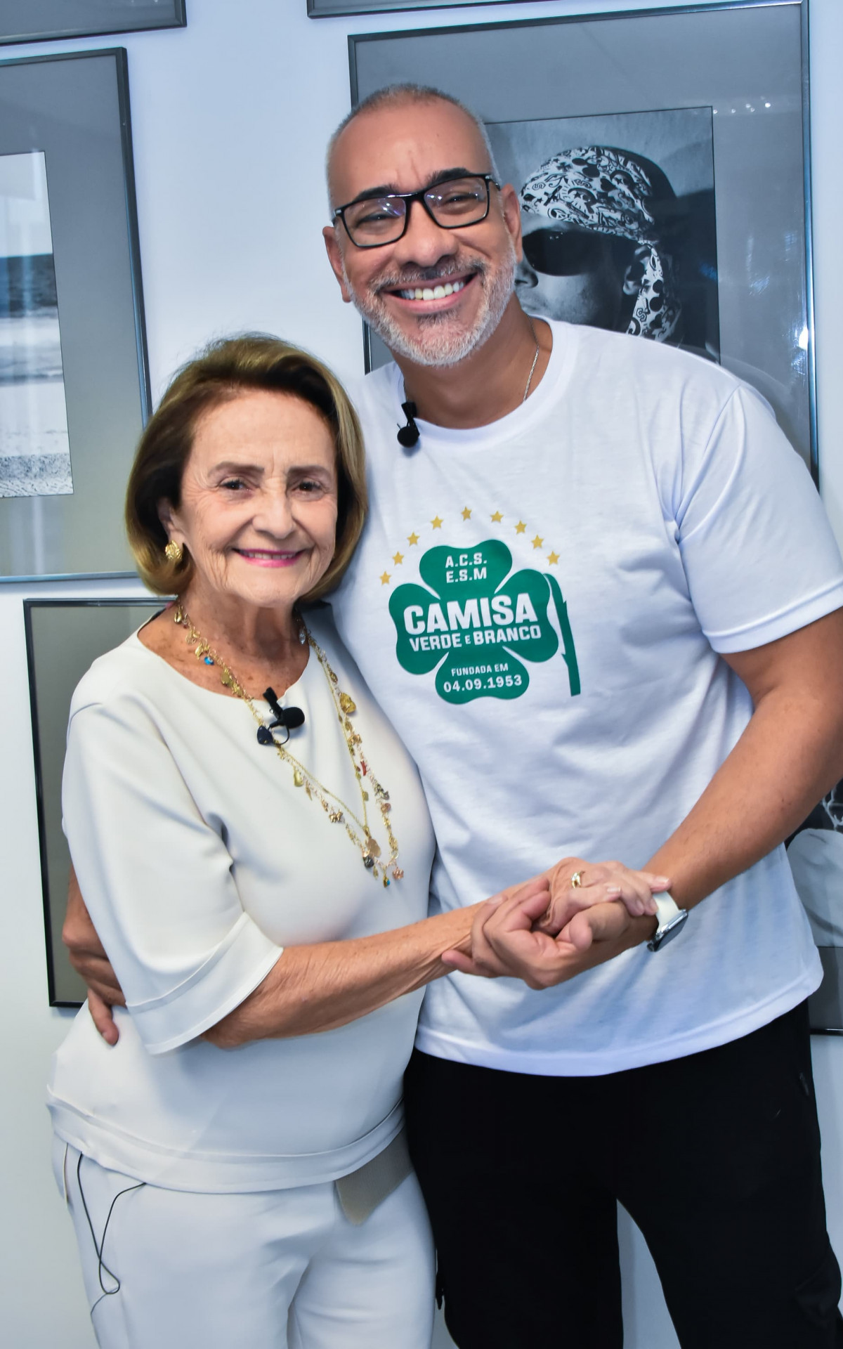 Lucinha Araújo e Cahê Rodrigues - Arquivo pessoal