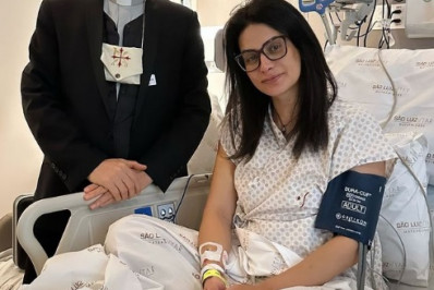 Na UTI, ex-jornalista da Band atualiza estado de saúde e mostra visita dos filhos 