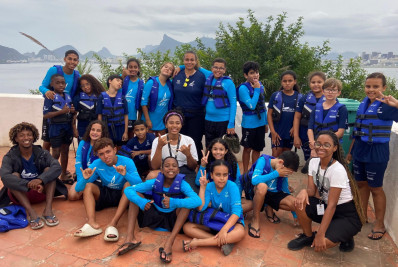 Alunos do Projeto Grael visitam a Ilha da Boa Viagem