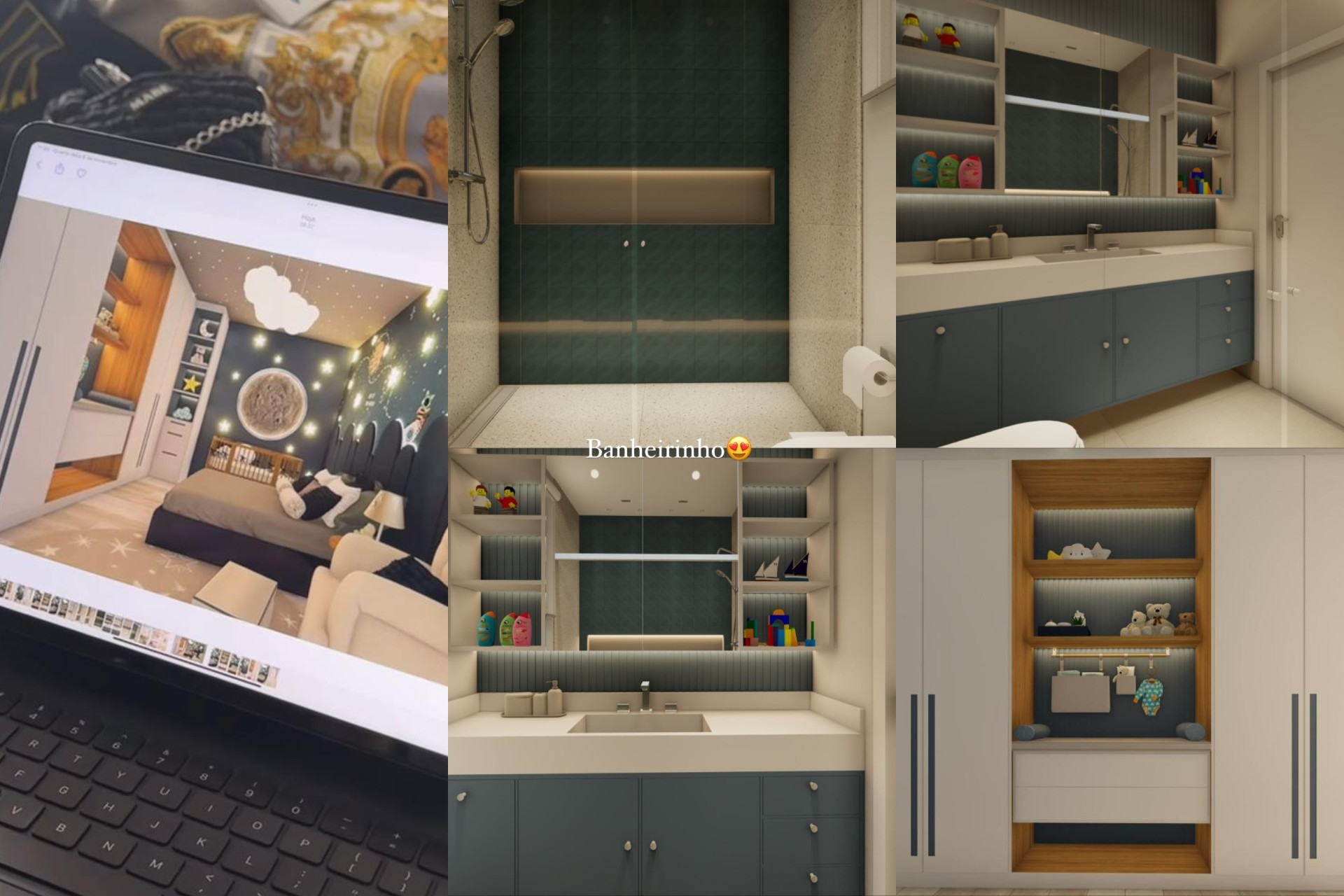 Grávida de MC Daniel, Lorena Maria mostra projeto do quartinho do bebê com tema 'universo' - Reprodução / Instagram