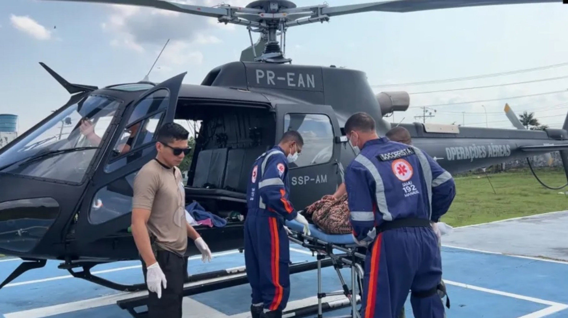 Bebê nasceu saudável, chorando, ativo e já mamando pouco depois - Divulgação/SSP AM