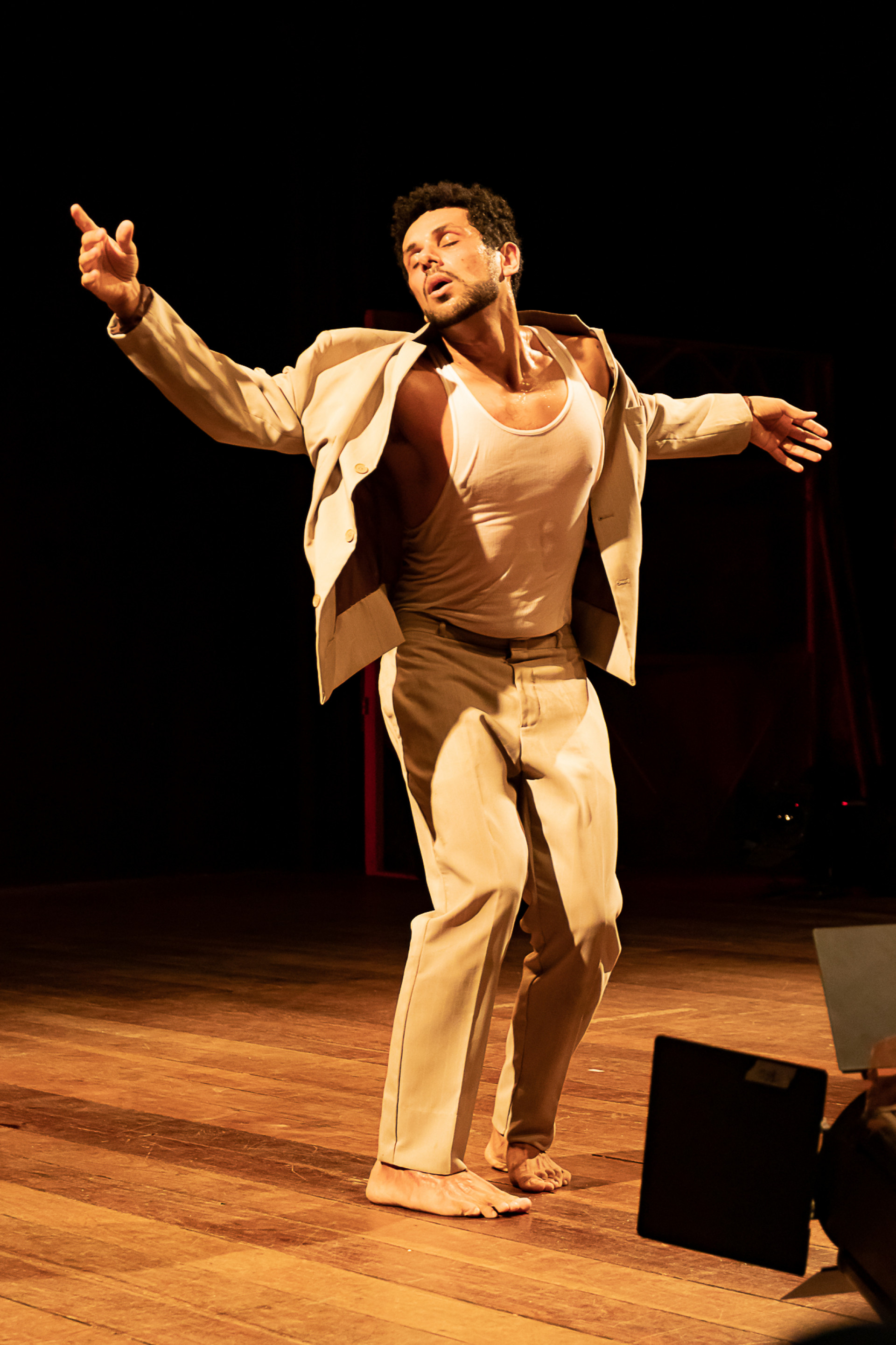 Amaury Lorenzo no monólogo 'A Luta' - Nando Machado / Divulgação