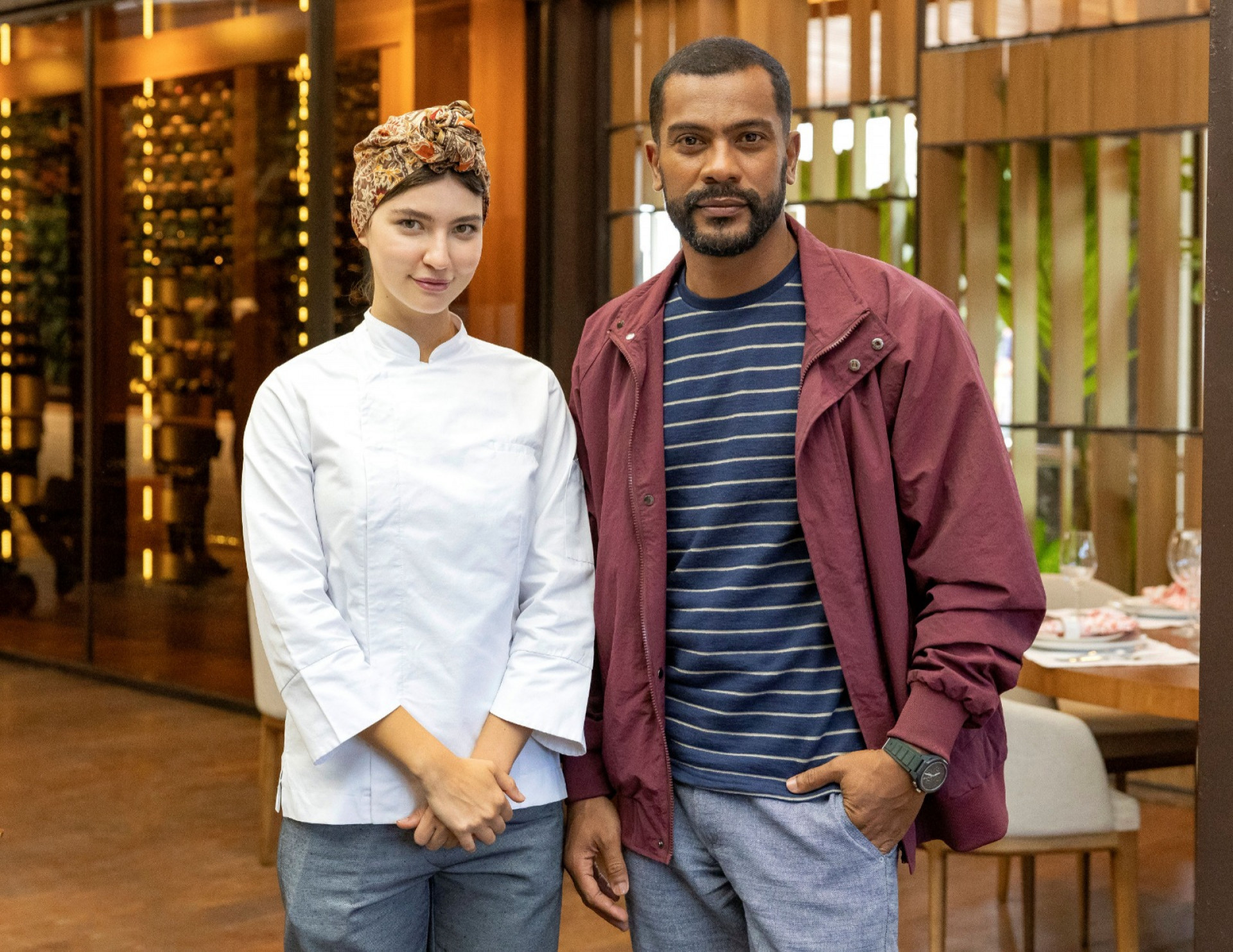 Michele (Alanis Guillen) e Daniel (Samuel de Assis) - Globo / Manoella Mello