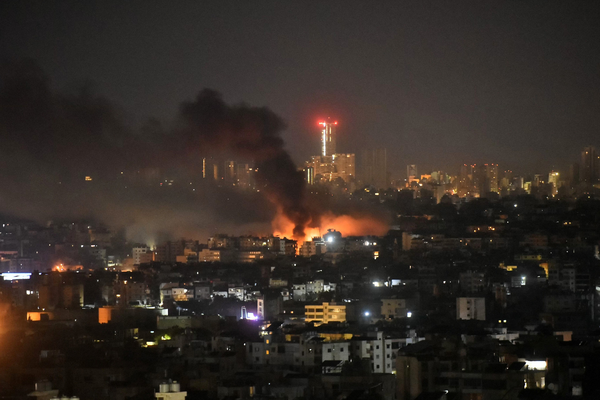 Ataque israelense atingiu a capital do Líbano - AFP