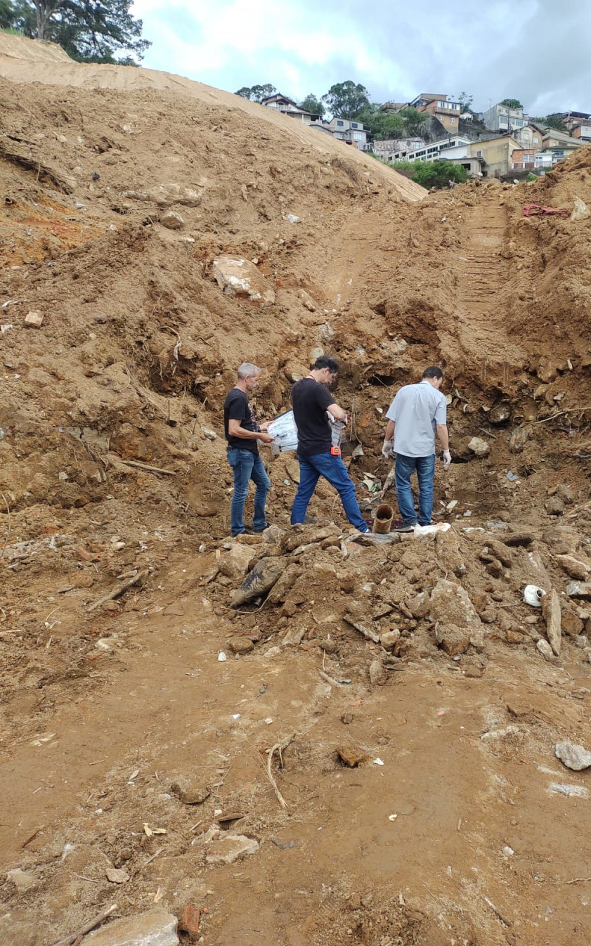 Local em que a ossada foi encontrada - Foto: Divulgação/105ª DP