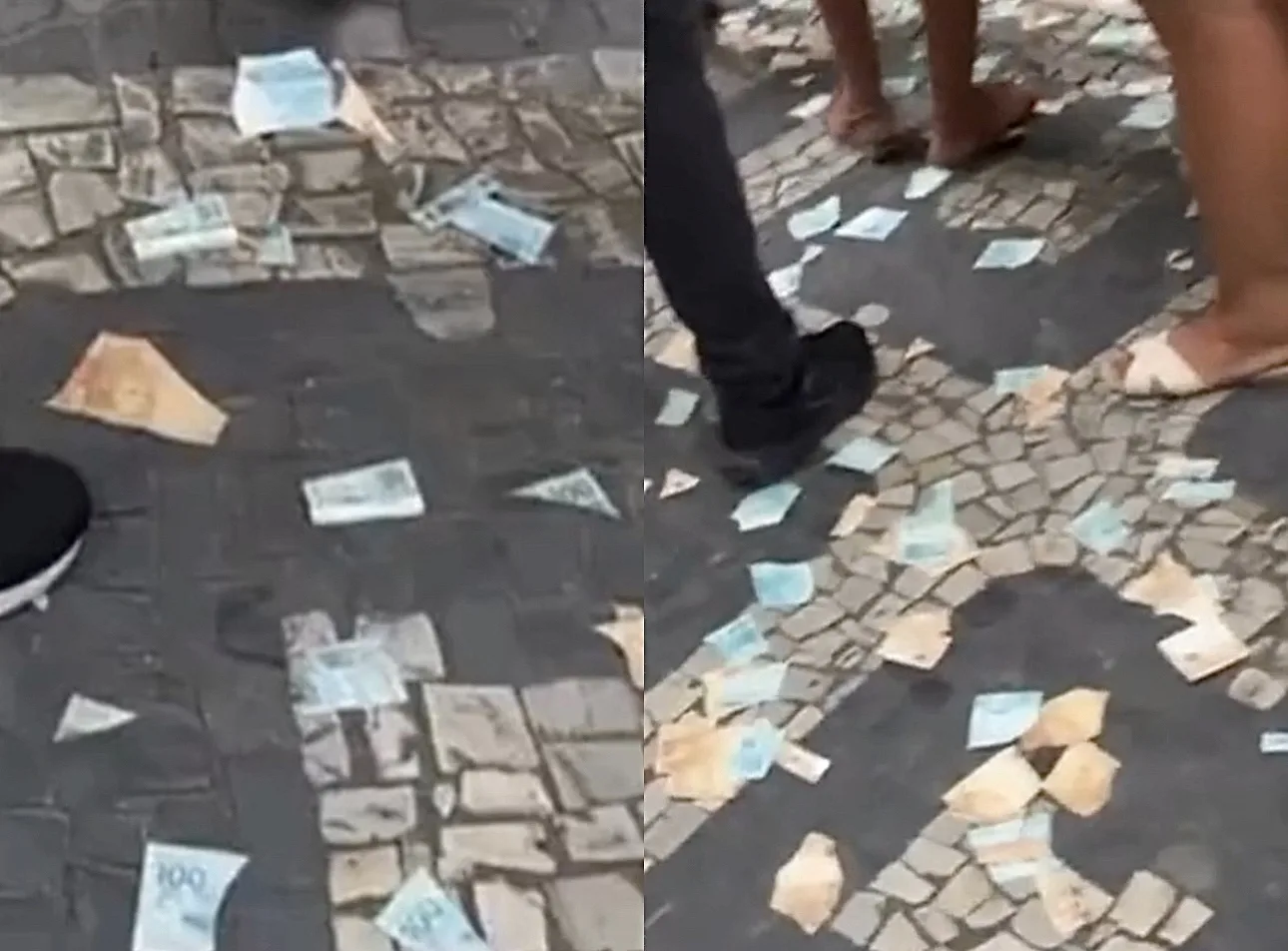 Chuva de dinheiro surpreende nesta tarde em Icaraí