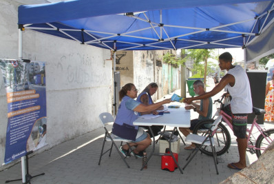 Contêiner de lixo é instalado no trecho 1 do MUVI, em Neves