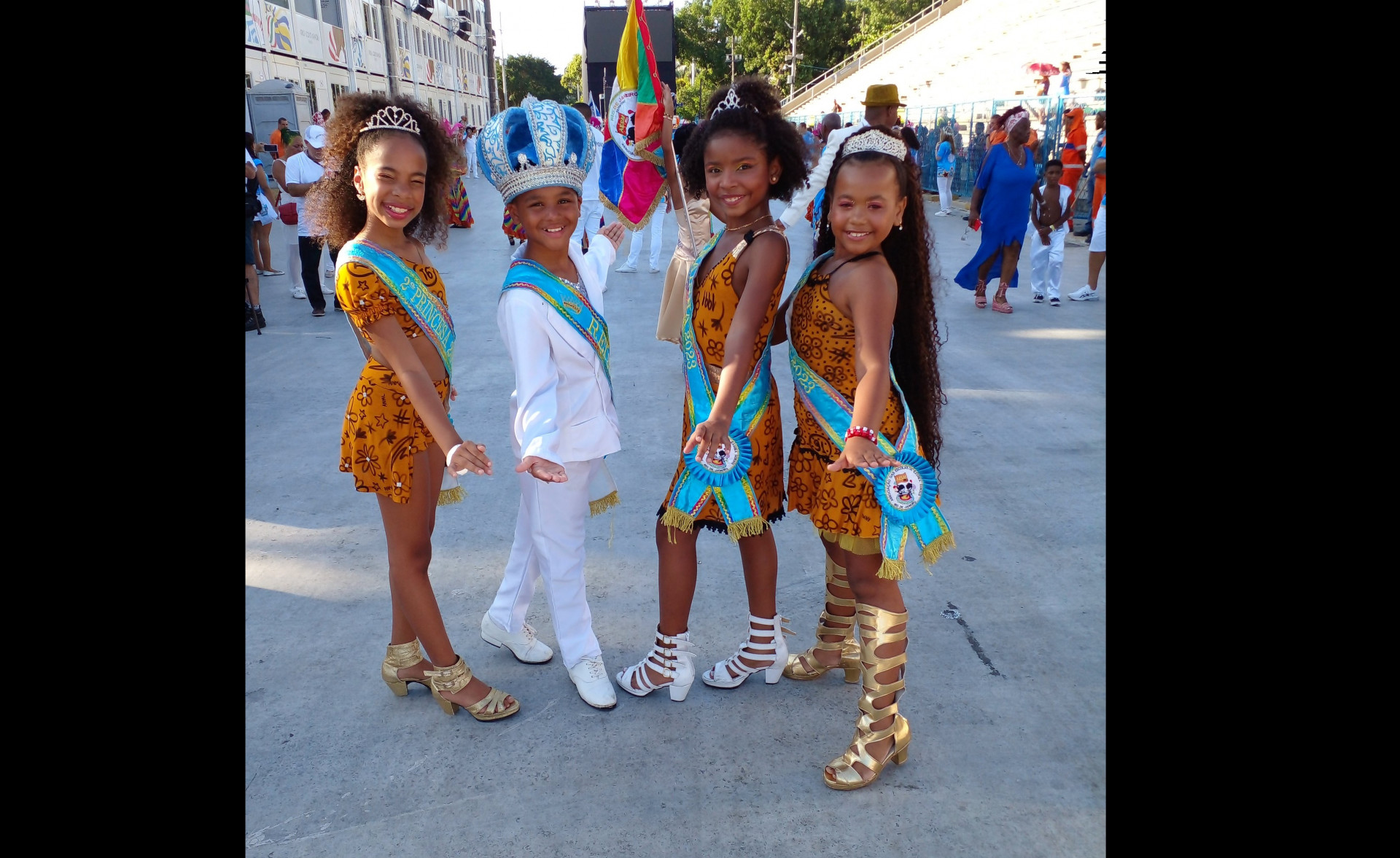 Rei Momo, rainha e princesas do Carnaval Mirim de 2023 - Divulgação / AESM-RIO