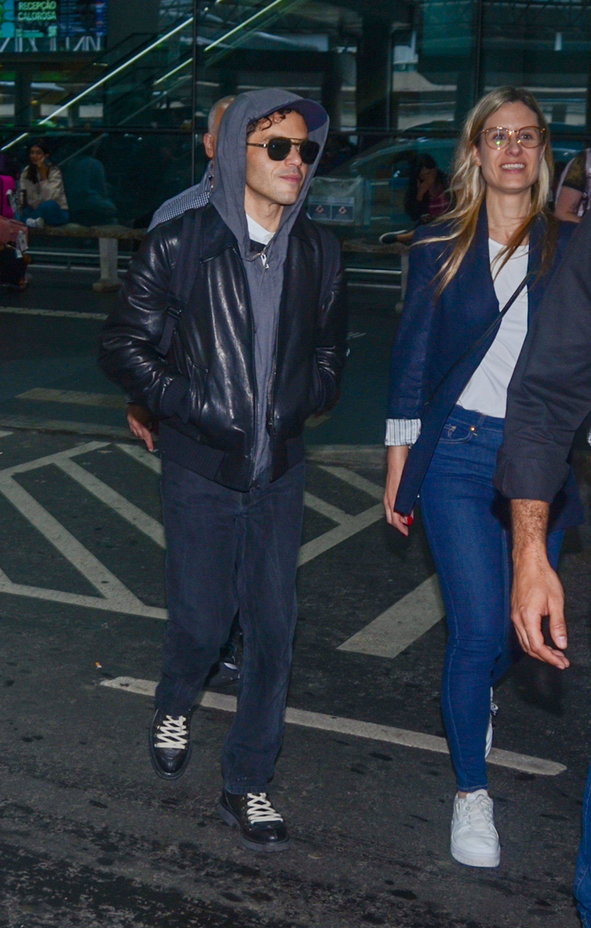 Rami Malek desembarca em aeroporto de São Paulo - Araujo / Agnews