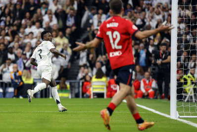 Vini Jr marca três vezes, e Real Madrid goleia pelo Campeonato Espanhol