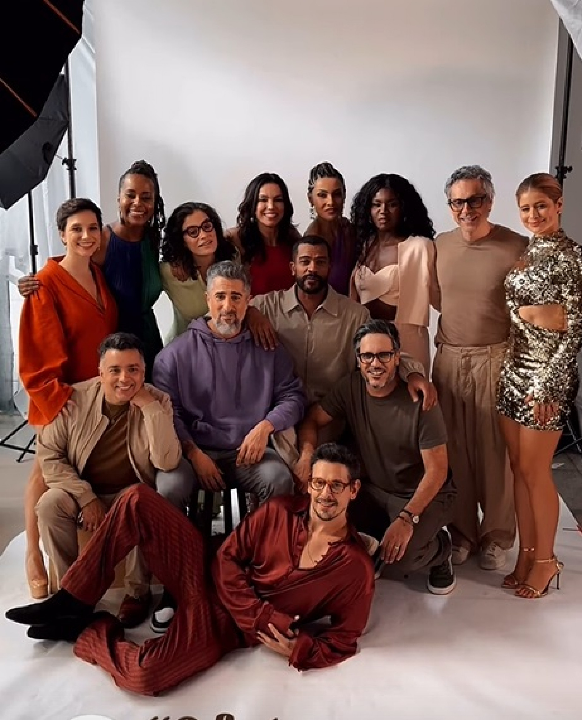 Artistas gravam vinheta de final de ano da TV Globo - Reprodução do Instagram