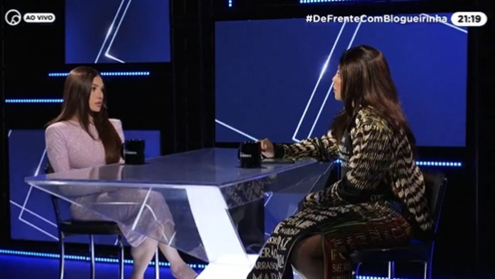 Flávia Pavanelli foi entrevistada por Blogueirinha  - Reprodução de Vídeo / X