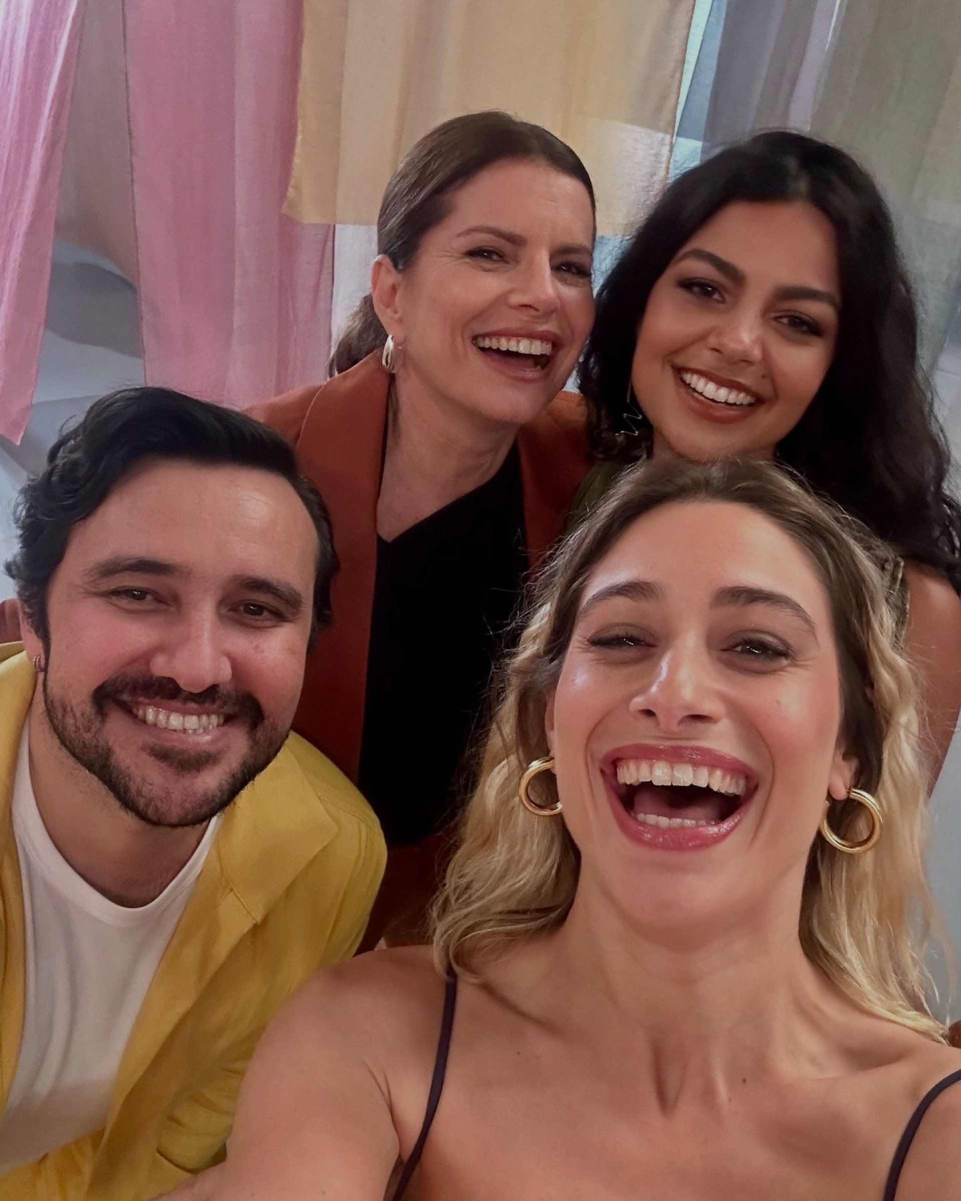 Famosos nos bastidores da gravação de vinheta de final de ano da Globo  - Reprodução / Instagram 