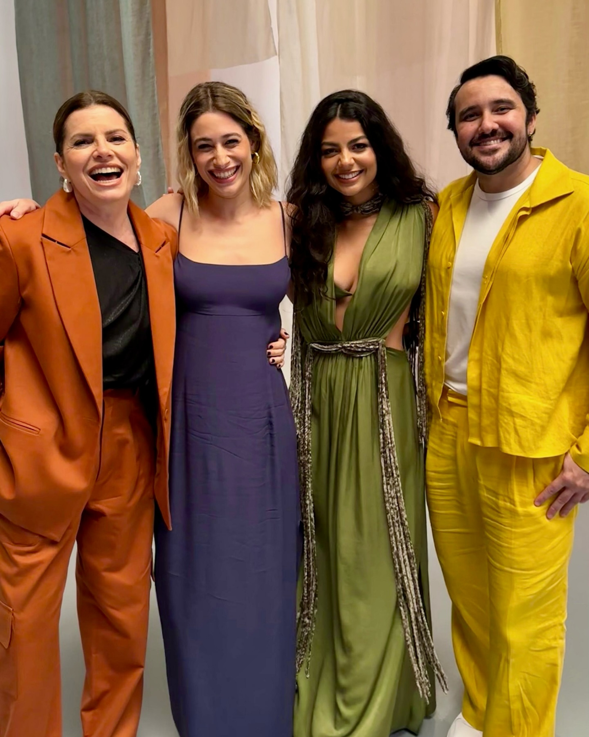 Famosos nos bastidores da gravação de vinheta de final de ano da Globo  - Reprodução / Instagram 