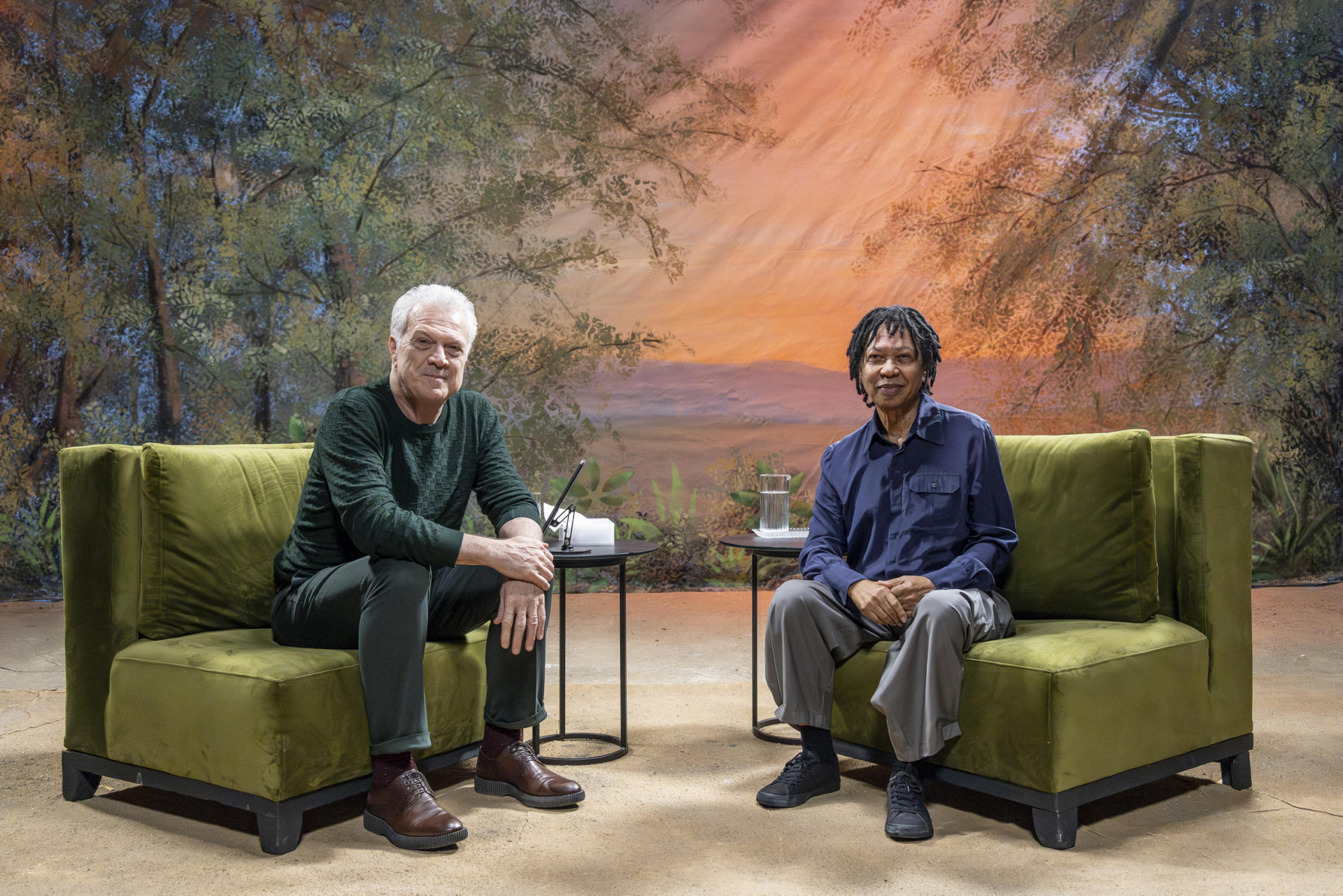 Pedro Bial e Djavan - Beatriz Damy / TV Globo