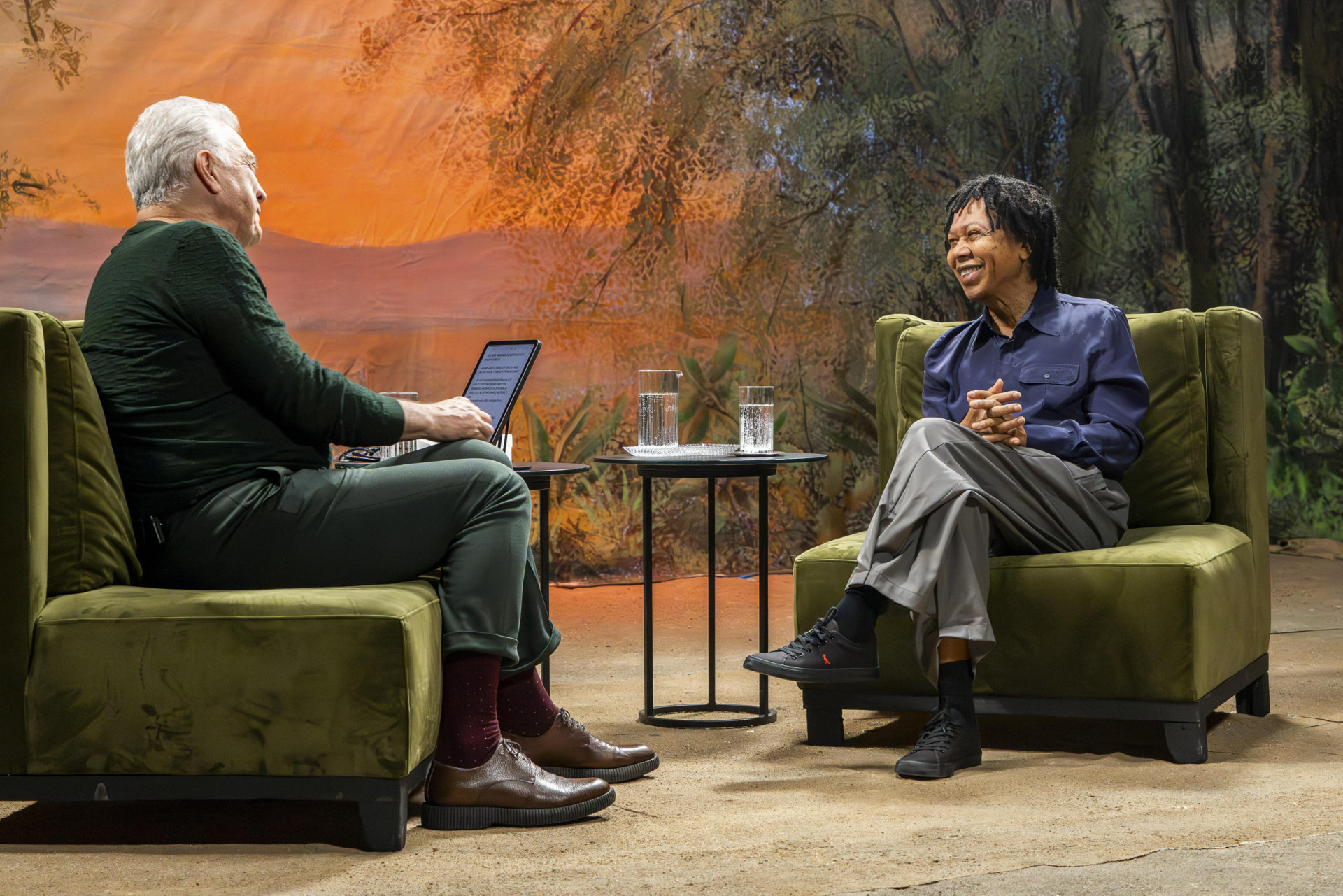 Pedro Bial e Djavan - Beatriz Damy / TV Globo