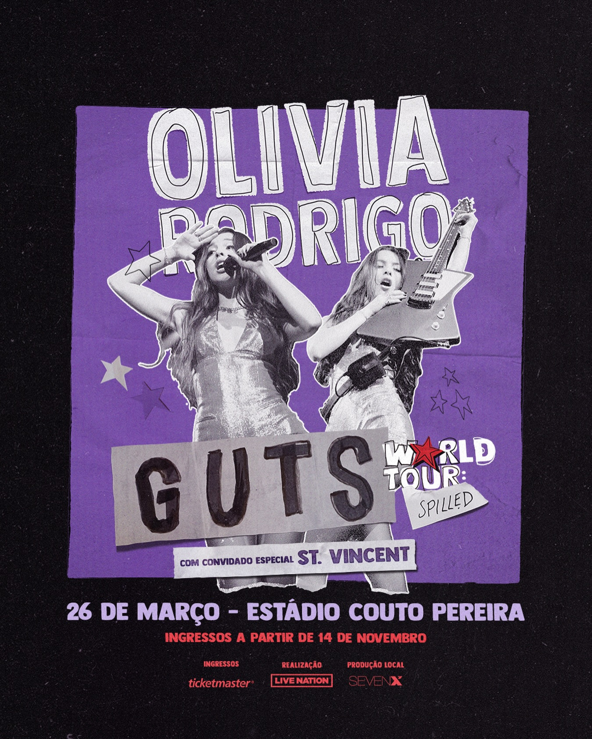 Olivia Rodrigo anuncia show no Brasil - Reprodução / Instagram 