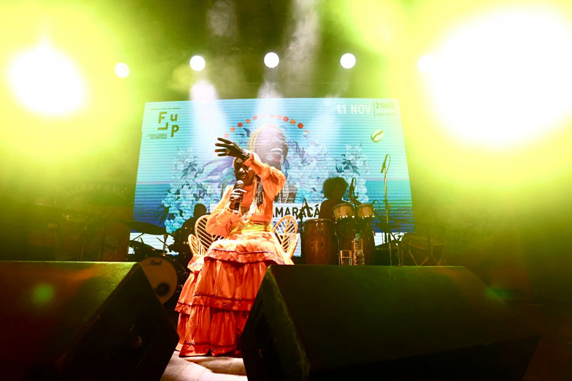 Lia de Itamaracá foi a principal atração musical do primeiro dia da Flup - Michelle Castilho/ Acervo Circo Voador