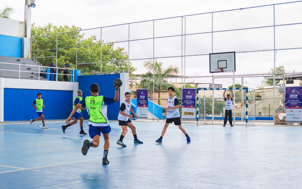 As partidas de handebol foram bastante disputadas na Vila Olímpica de Nilópolis