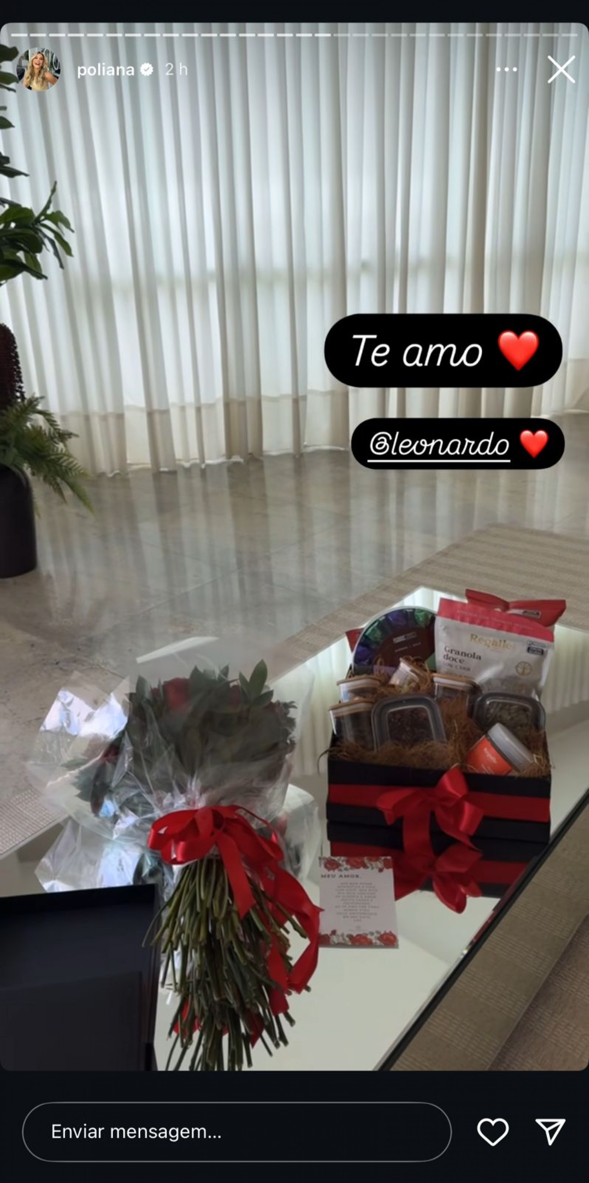 Poliana Rocha via stories - Reprodução Instagram