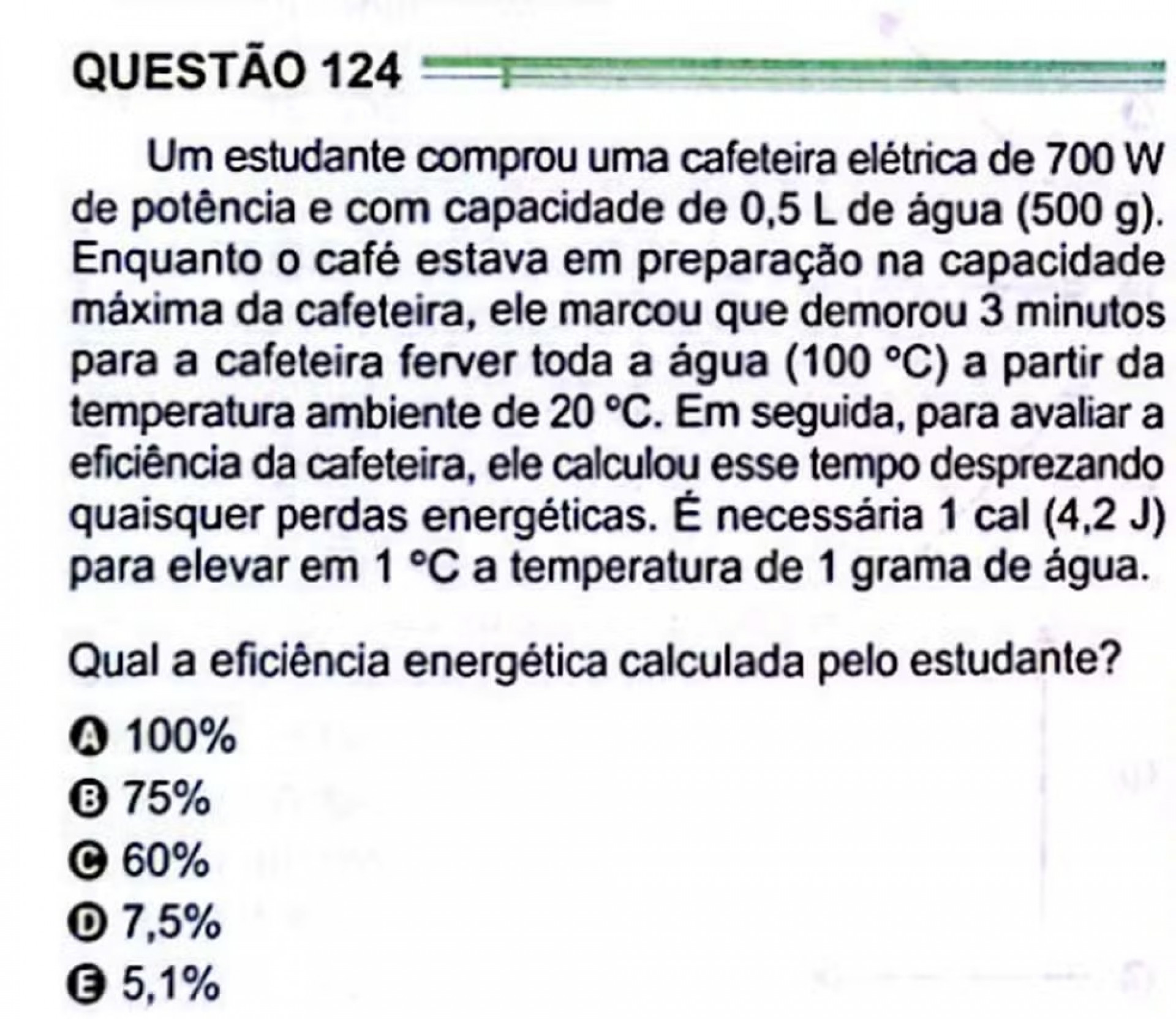 Questão de Ciências da Natureza foi anulada no ENEM 2024 - Reprodução