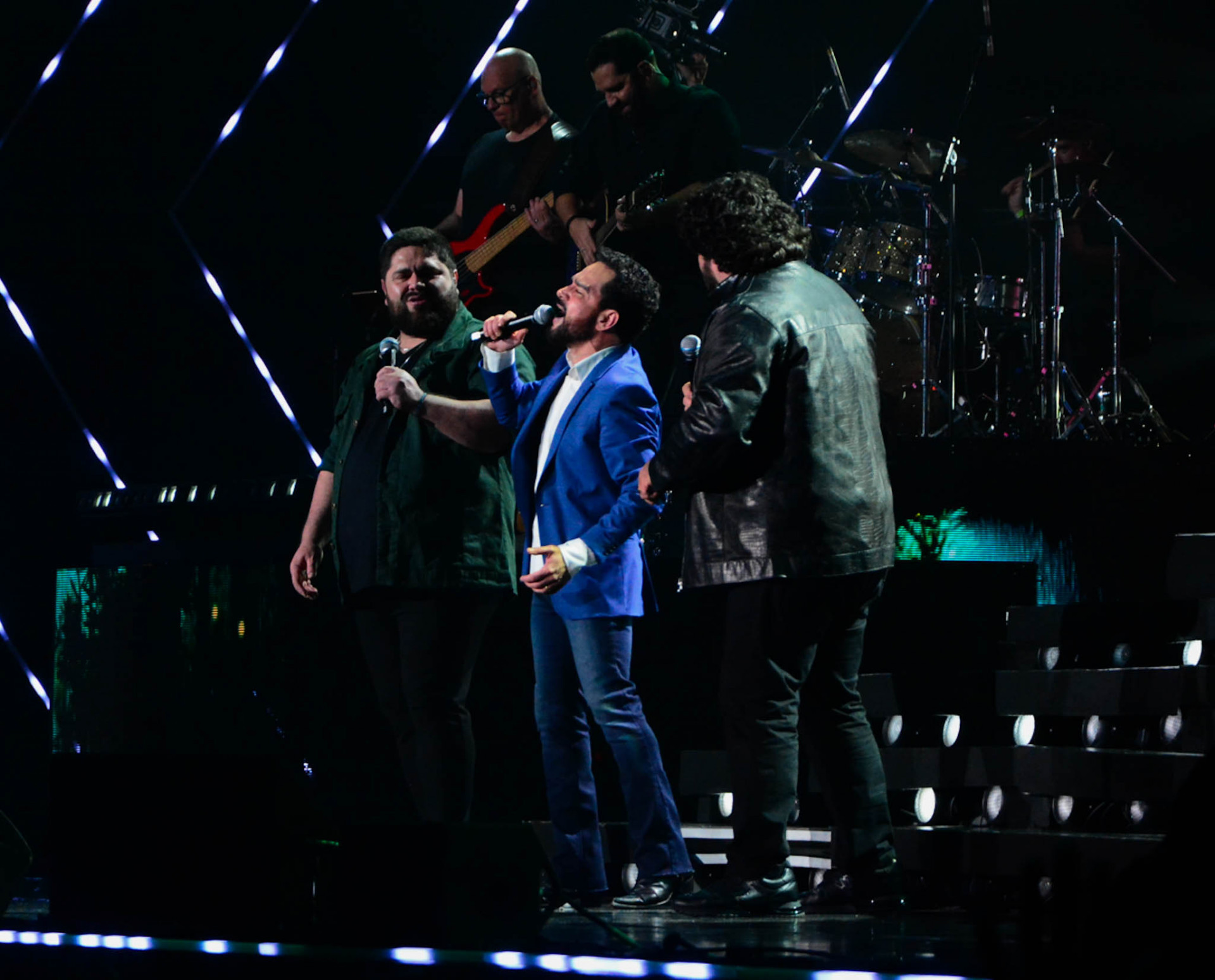 César Menotti e Fabiano cantam com Luciano  - Webert Belicio / Agnews