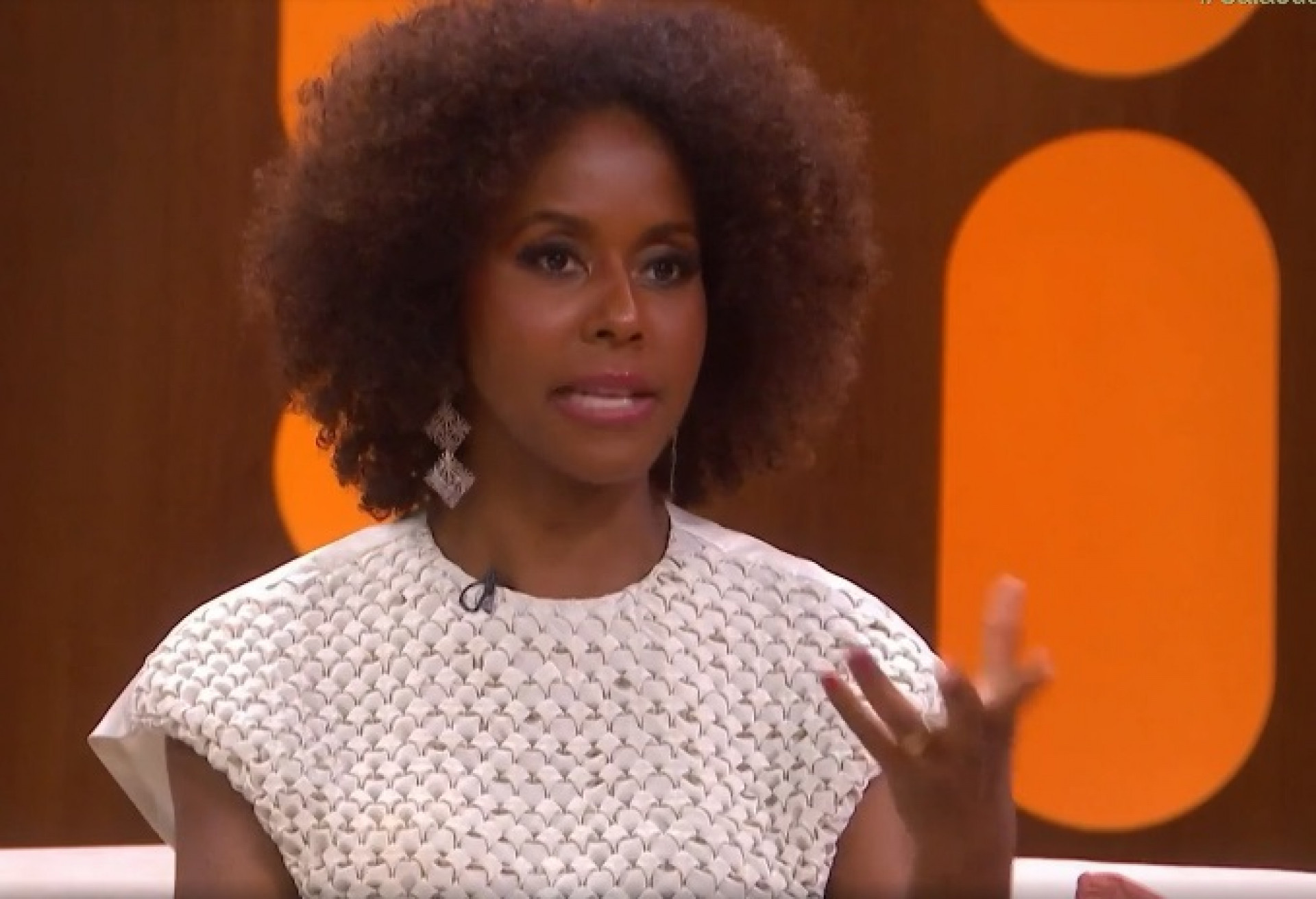 Maju Coutinho durante o 'Saia Justa' - Reprodução de vídeo