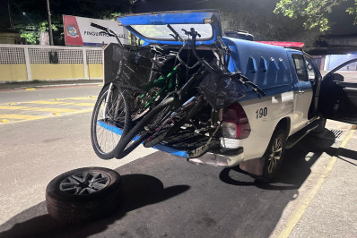 Ladrão de bicicletas e receptador são presos pela Polícia Militar 