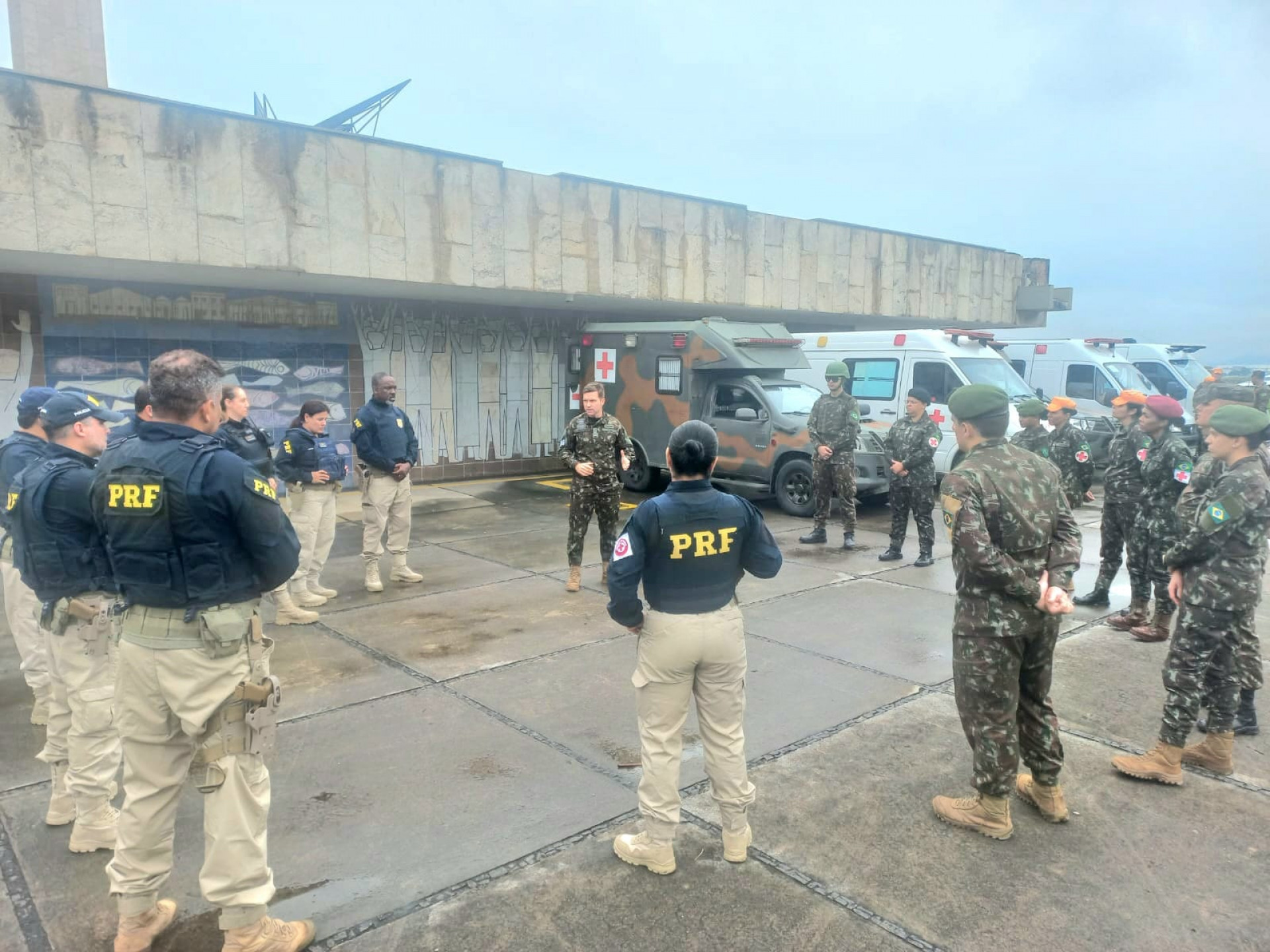 Treinamento é para ajustar os últimos detalhes da operação de segurança que será implementada - Divulgação / Polícia Rodoviária Federal