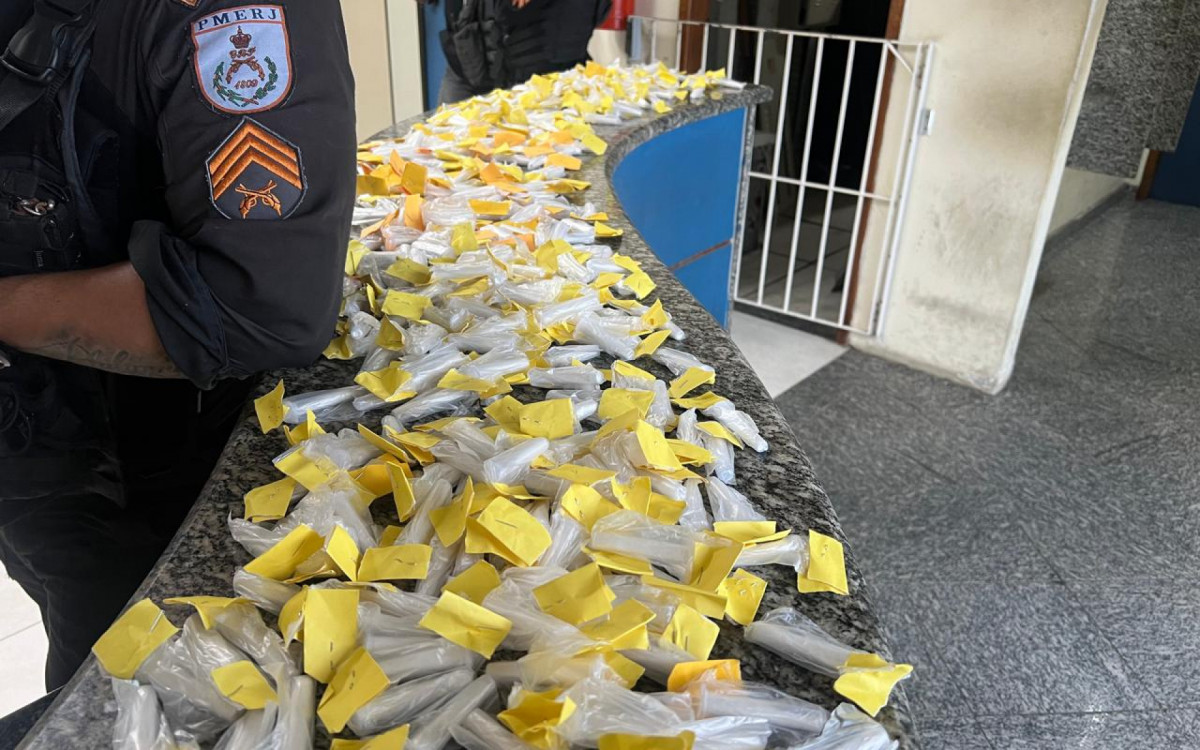 Drogas apreendidas na operação da Polícia Militar na Portelinha, Âncora