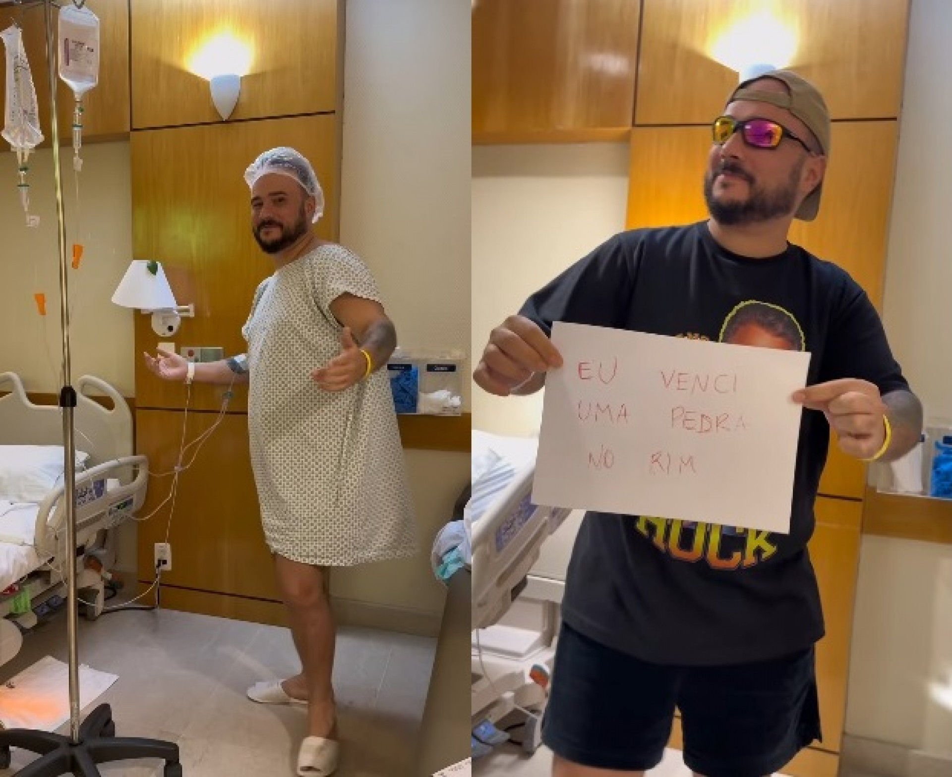 Comediante foi internado devido pedra no rim - Reprodução/Instagram 