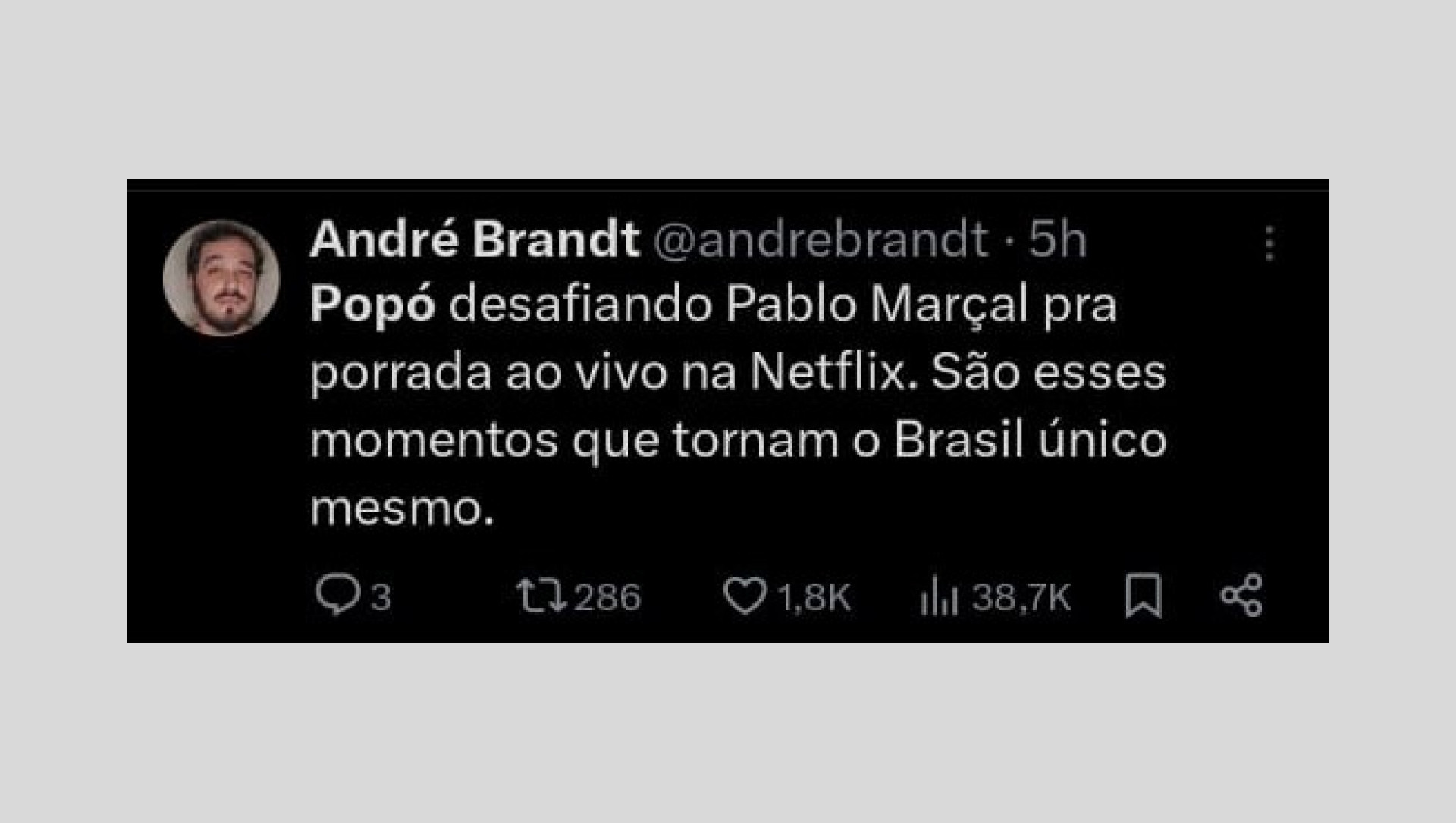 Internauta comentaram o desafio de Popó e Pablo Marçal - Reprodução de Internet