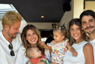 Fernanda Paes Leme comemora 7 meses da filha na companhia de Paulinho Vilhena