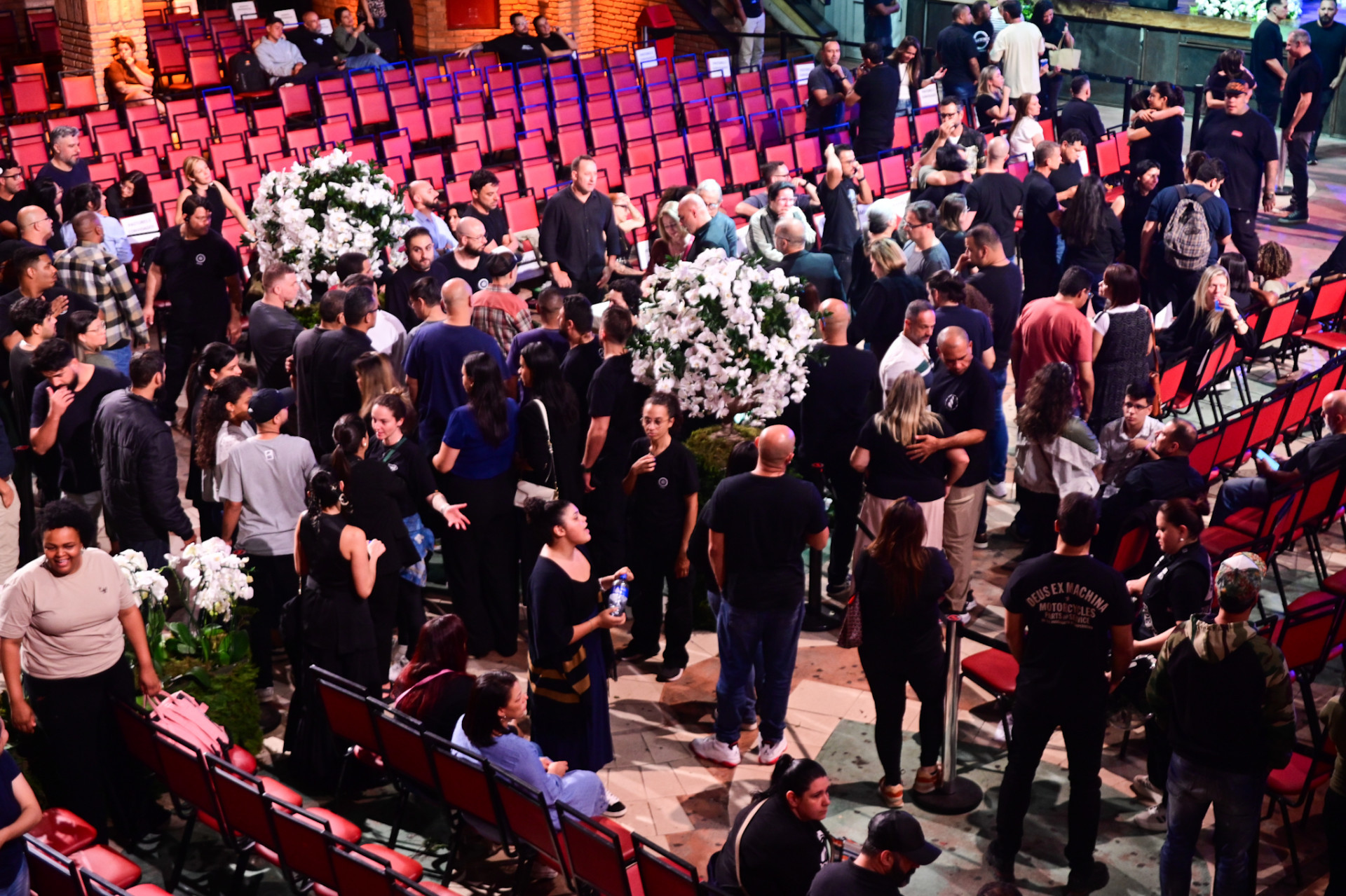 Velório do Apóstolo Rina, fundador da Igreja Bola de Neve - Leo Franco/ Agnews