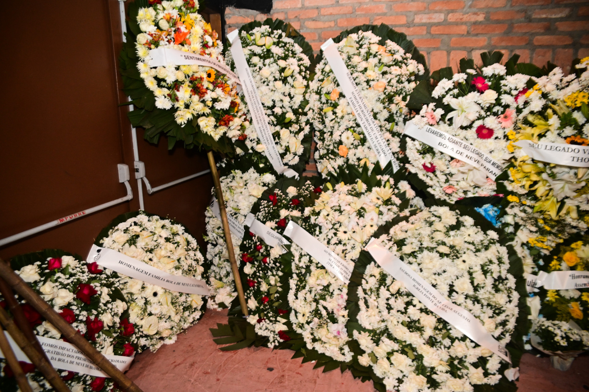 Velório do Apóstolo Rina, fundador da Igreja Bola de Neve - Leo Franco/ Agnews 