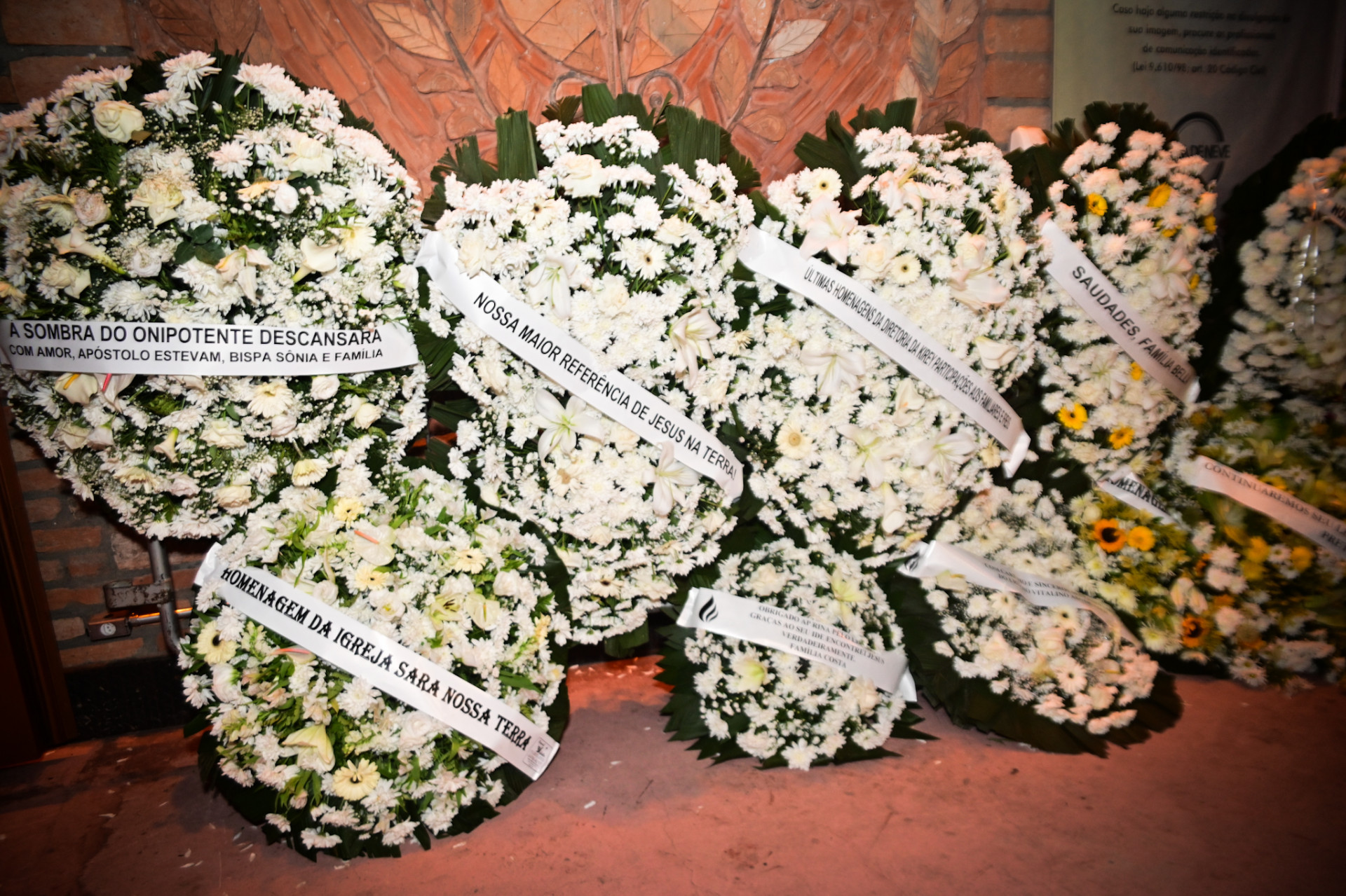 Velório do Apóstolo Rina, fundador da Igreja Bola de Neve - Leo Franco/ Agnews 