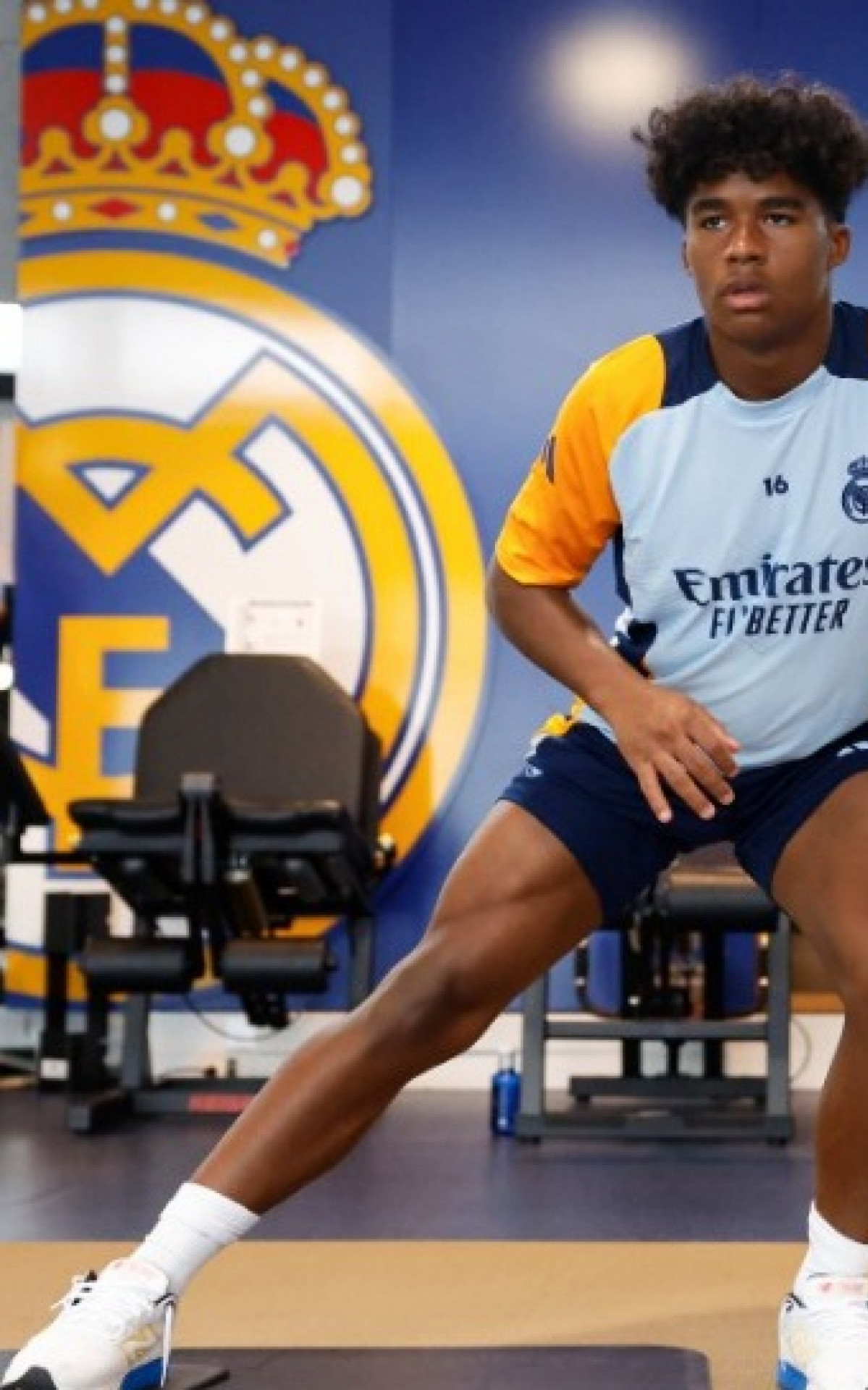 Endrick nas instalações do Real Madrid - Divulgação / Real Madrid