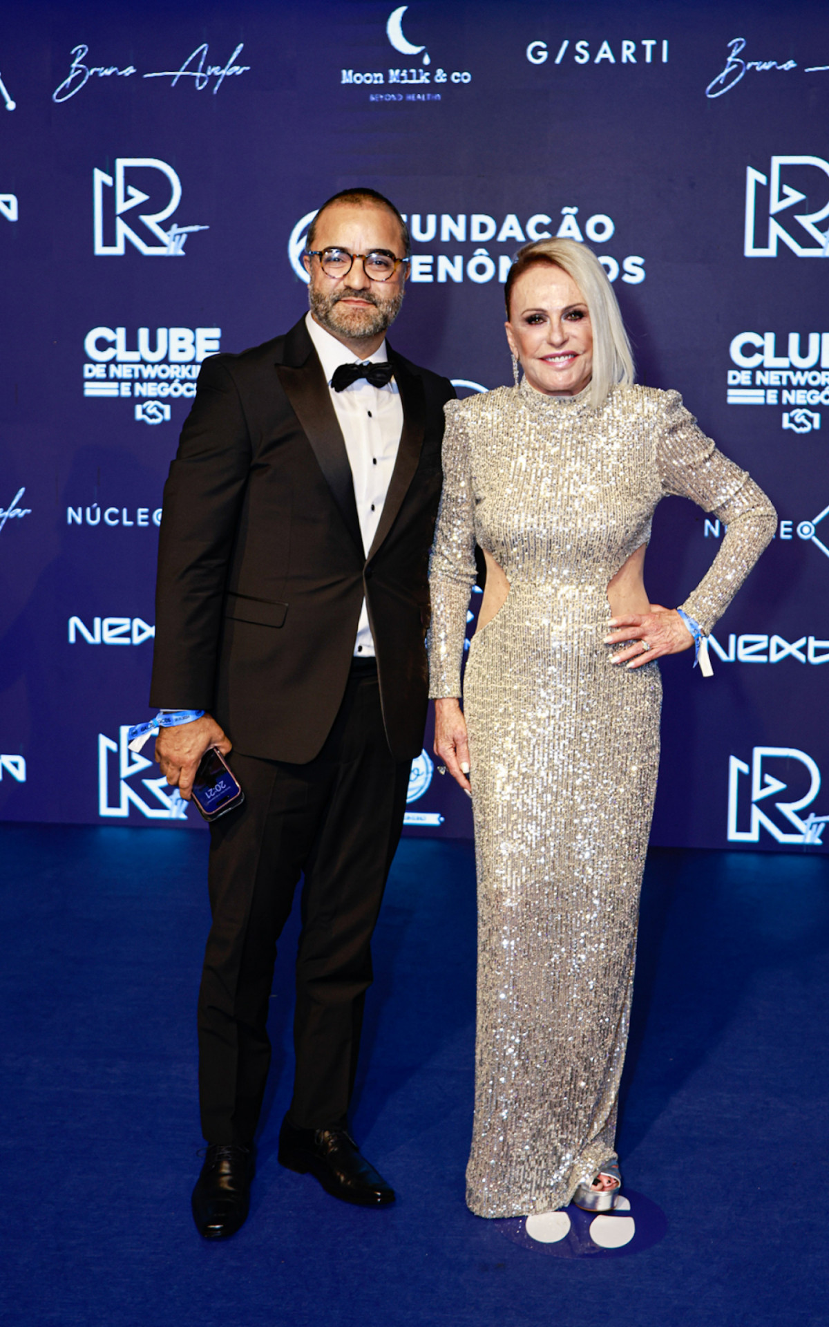 Ana Maria Braga e o marido