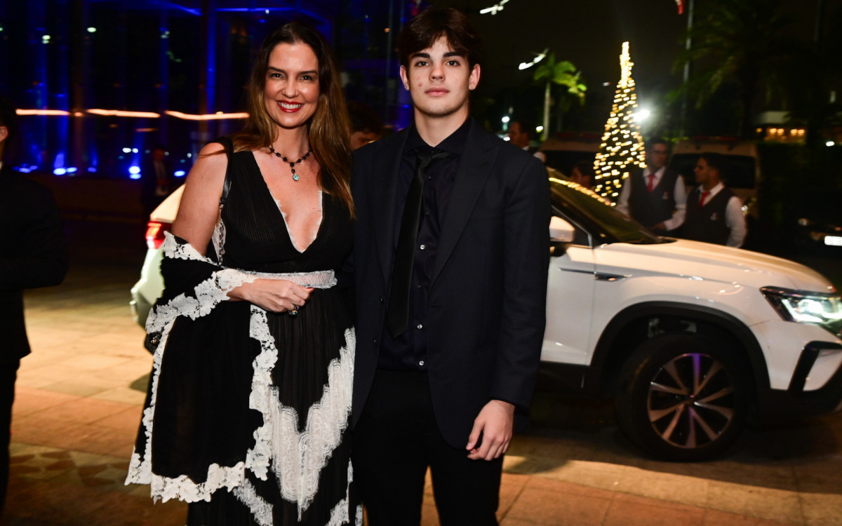 Mulher de Faustão, Luciana Cardoso e o filho, Rodrigo Silva