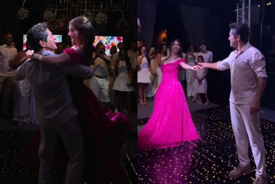 Filha de Daniel, Lara faz festa de 15 anos e dança valsa com o cantor