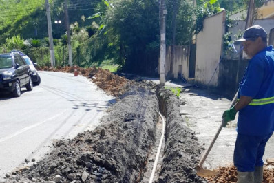 Saae de Volta Redonda constrói nova rede de água potável no bairro São Geraldo